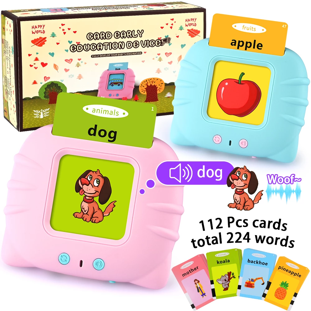 Childhood Early Intelligent Talking Flash Cards Toy