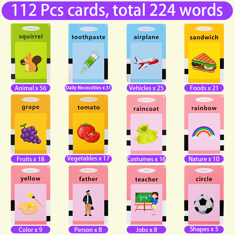 Childhood Early Intelligent Talking Flash Cards Toy