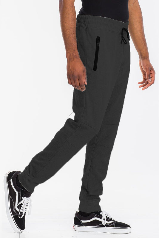 HEATHERED COTTON SWEAT PANTS