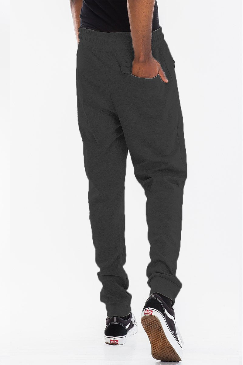 HEATHERED COTTON SWEAT PANTS